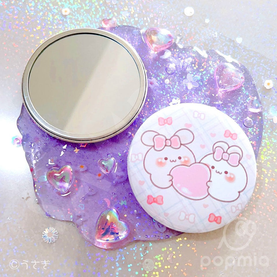 うさぎ缶ミラー